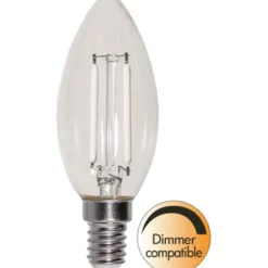 Star Trading LED-lampa E14 kronljus, 2W(25W) vitt filament, dimbar