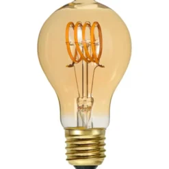 Star Trading LED-lampa E27 normal Decoled Spiral Amber, 2.5W dimbar
