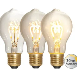 Star Trading LED-lampa E27 normal Decoled Spiral Clear 3-stegsdimmer 4W