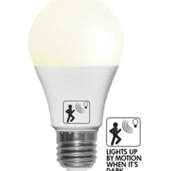 Star Trading LED-lampa E27 normal Sensor opal, 4.8W(40W)
