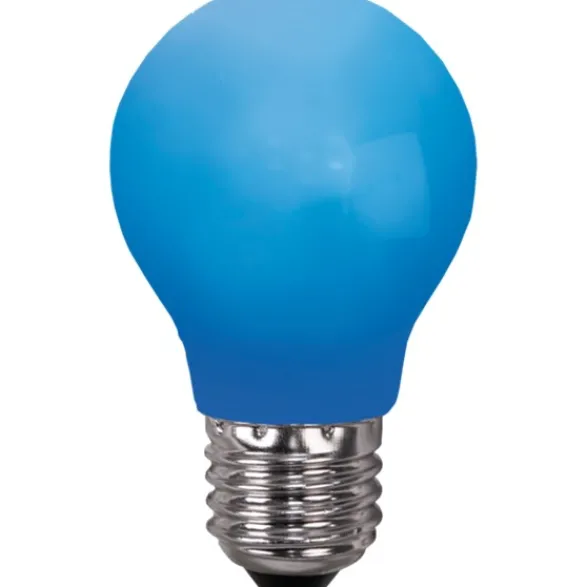 Star Trading LED-lampa E27 normal 0,9W blå