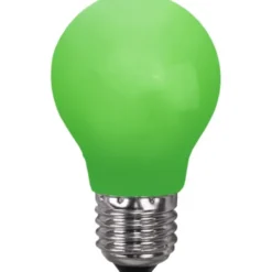 Star Trading LED-lampa E27 normal 0,9W grön