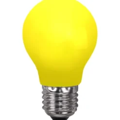 Star Trading LED-lampa E27 normal 0,9W gul