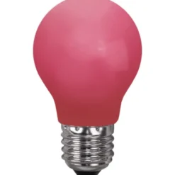 Star Trading LED-lampa E27 normal 0,9W röd
