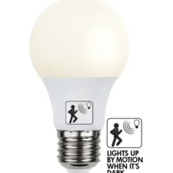 Star Trading LED-lampa E27 normal 8,3W(60W) Sensor opaque, White