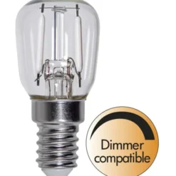 Star Trading LED-lampa E14 päronlampa 1.6W vitt filament, dimbar