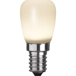 Star Trading LED-lampa E14 päron 0,9W opal