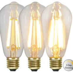 Star Trading LED-lampa E27 ST64 Soft Glow 3-step memory 6.5W