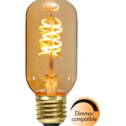 Star Trading LED-lampa E27 T45 Decoled Spiral Amber 2,8W dimbar