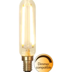 Star Trading LED-lampa E14 tub Soft Glow, 2,5W Transparent dimbar