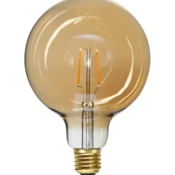 Star Trading LED-lampa E27 0,75W glob 125mm Plain Amber, Amber