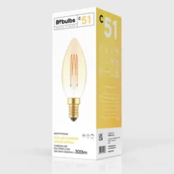 Creative cables LED-lampa Golden Carbon Line Cage 3,5W E14 kronljus dimbar