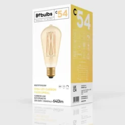 Creative cables LED-lampa Golden Carbon Line Cage 7W E27 edison dimbar
