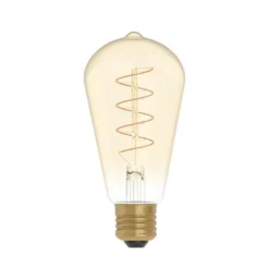 Creative cables LED-lampa Golden Carbon Line Curved Spiral 4W E27 edison dimbar
