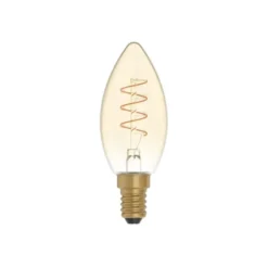 Creative cables LED-lampa Golden Carbon Line Curved Spiral 2,5W E14 kronljus dimbar