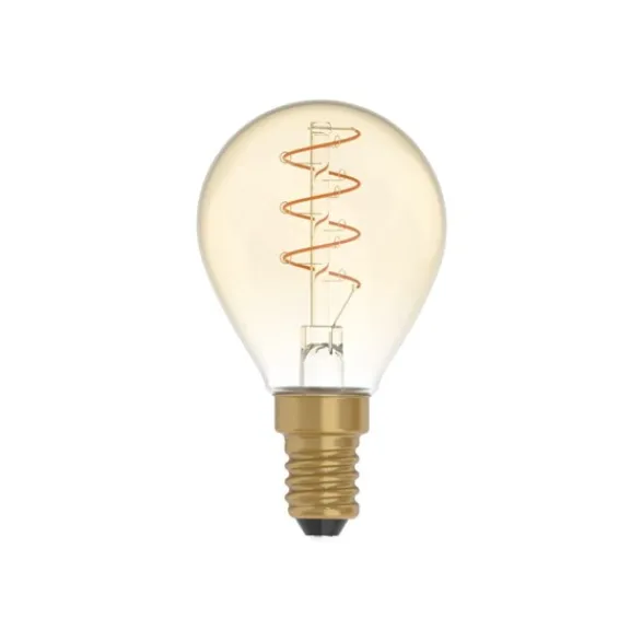Creative cables LED-lampa Golden Carbon Line Curved Spiral 2,5W E14 klot dimbar