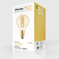 Creative cables LED-lampa Golden Carbon Line Cage 3,5W E14 klot dimbar