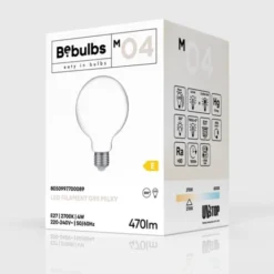 Creative cables LED-lampa Milky 4W E27 glob 95mm