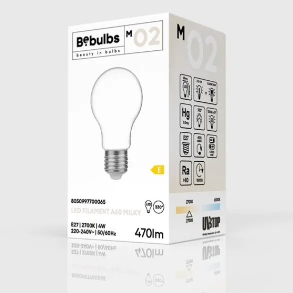 Creative cables LED-lampa Milky 4W E27 normal
