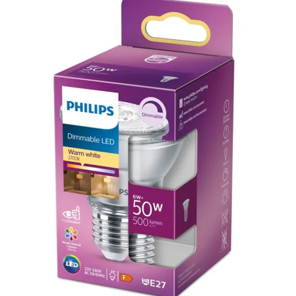 Philips LED-lampa PAR20 E27 6W(50W) dimbar