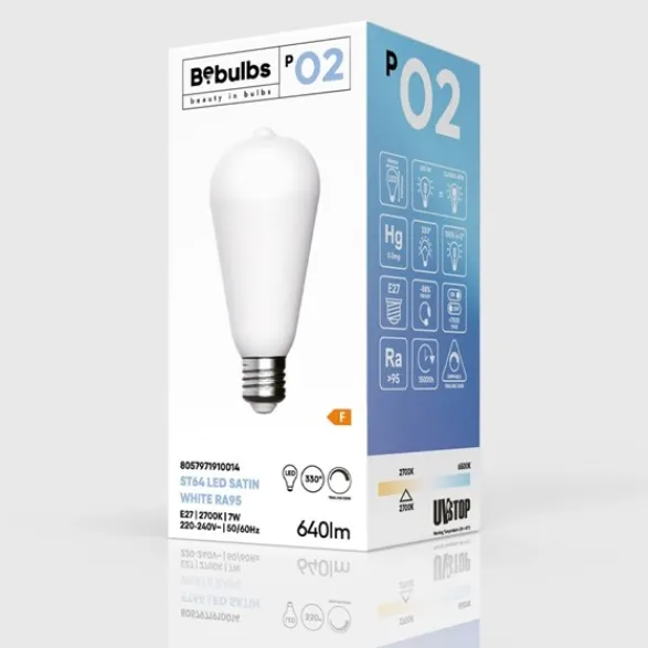 Creative cables LED-lampa Porcelain Effect 7W E27 edison dimbar