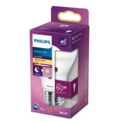 Philips LED-lampa skymningsrelä 7,5W(60W) E27