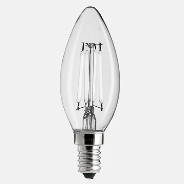 Unison LED-lampa UNI-WHITE kronljus klar E14 2W 2700K dimbar