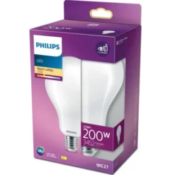 Philips LED-lampa 23W(200W) glob frostad E27