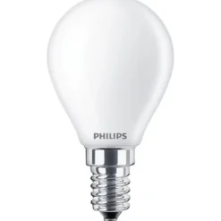 Philips LED-lampa 6,5W(60W) klot frostad E14