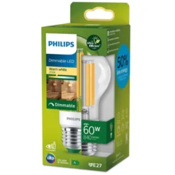 Philips LED-lampa 4W(60W) normal E27 dimbar