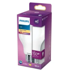 Philips LED-lampa 18W(150W) normal frostad E27