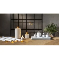 Star Trading LED Ljus Flamme Charge Mix Vit 27cm