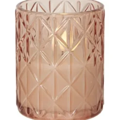 Star Trading LED Ljus Flamme Romb Rosa 12,5cm