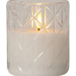 Star Trading LED Ljus Flamme Romb Transparent 10cm