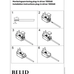 Belid LED plug-in driver, vit 6W 12V