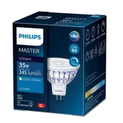 Philips LED-spot Master value 5,8W(35W) GU5,3 MR16 dim to warm