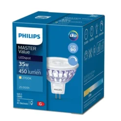 Philips LED-spot Master value 5,8W(35W) GU5,3 MR16 dimbar