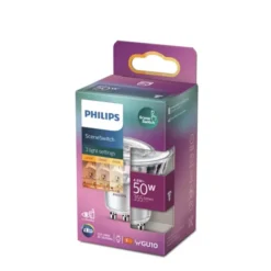 Philips LED-spot 4,8W(50W) GU10 3-steg