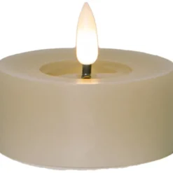Star Trading LED Värmeljus 2-pack Flamme Flow Beige 5,5cm