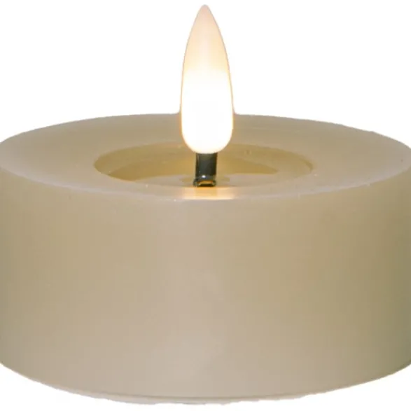 Star Trading LED Värmeljus 2-pack Flamme Flow Beige 5,5cm