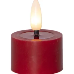 Star Trading LED Värmeljus 2-pack Flamme Flow Röd 5cm