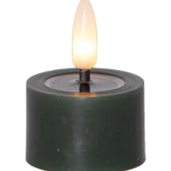 Star Trading LED Värmeljus 2-pack Flamme Flow Grön 5cm