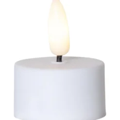 Star Trading LED Värmeljus 2-pack Flamme Vit 5cm
