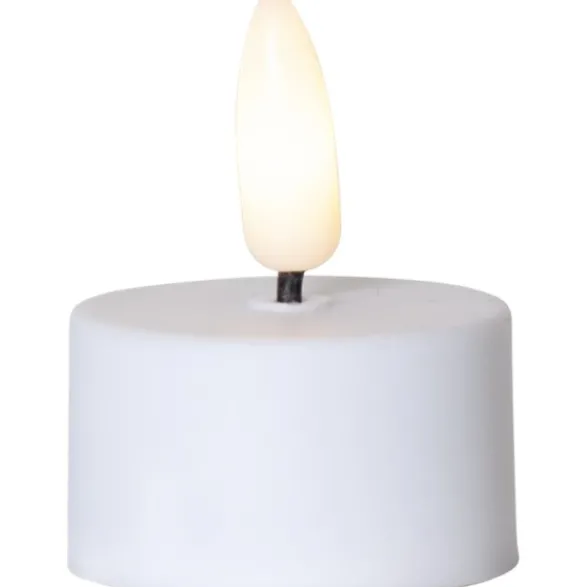 Star Trading LED Värmeljus 2-pack Flamme Vit 5cm