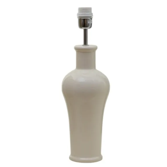Hallbergs Belysning Lejondal Lampfot Cream Glossy 16cm
