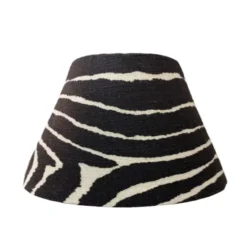 BERGO Lampskärmar Leo lampskärm 25 Le Zebre Svart