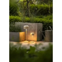Konstsmide Lille mini bordslampa usb 2200K/2700K dimbar Sand