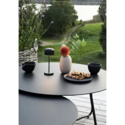 Konstsmide Lille mini bordslampa usb 2200K/2700K dimbar Svart