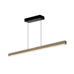 Aneta LINEA taklampa, ljus natur trä/svart