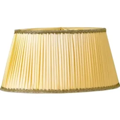 Armaturhantverk Linnea lampskärm oval gul 50cm